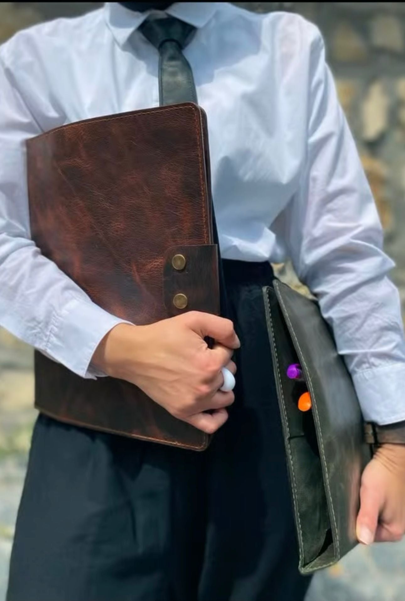 Leather Macbook Organiser
