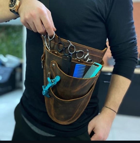 Professional Hairdresser Leather Tool Bag