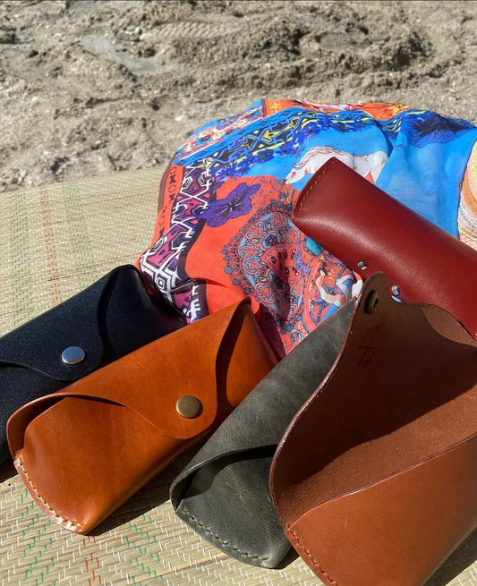 Leather eyewear case