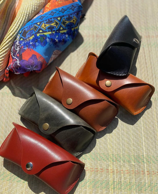 Leather eyewear case