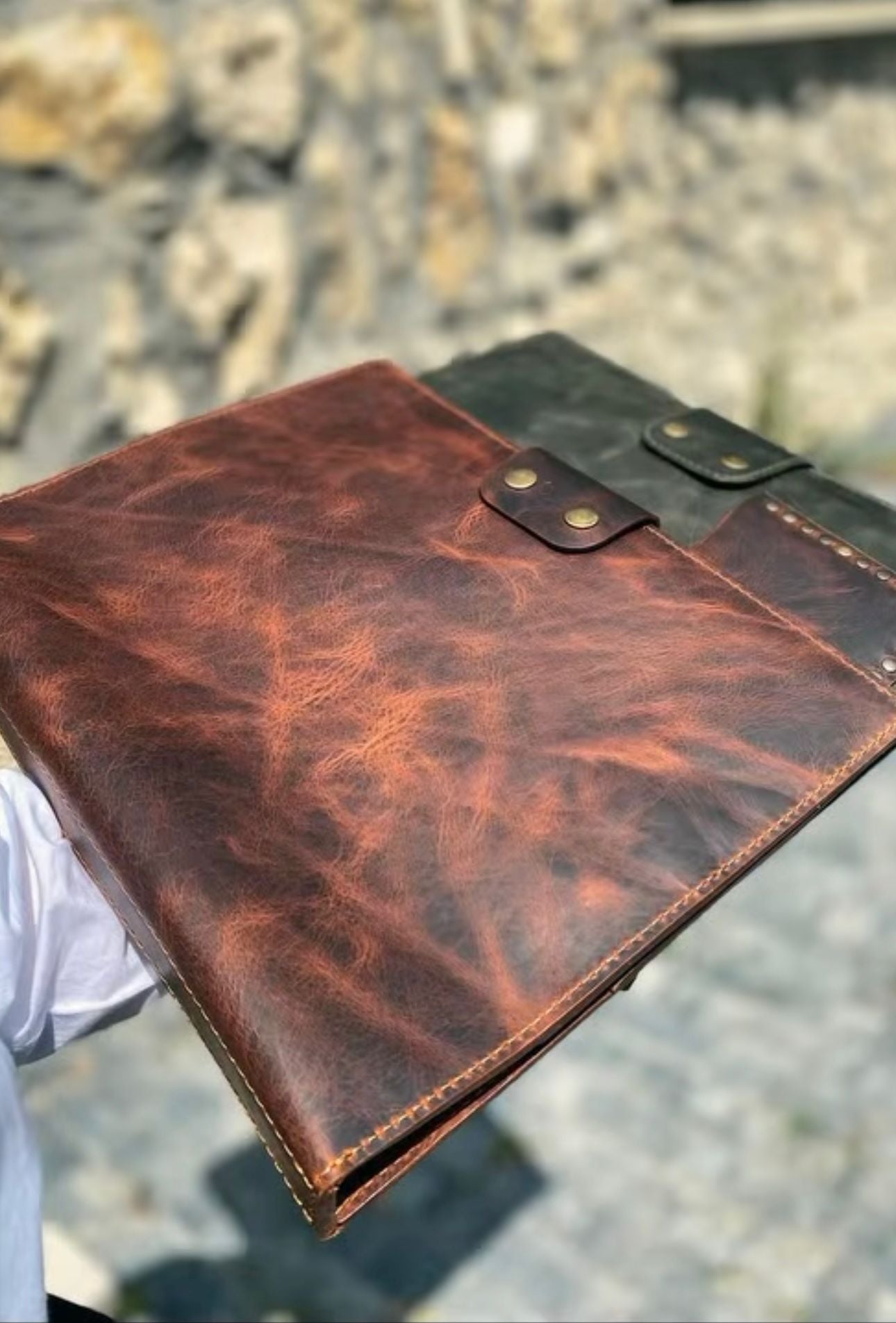 Leather Macbook Organiser