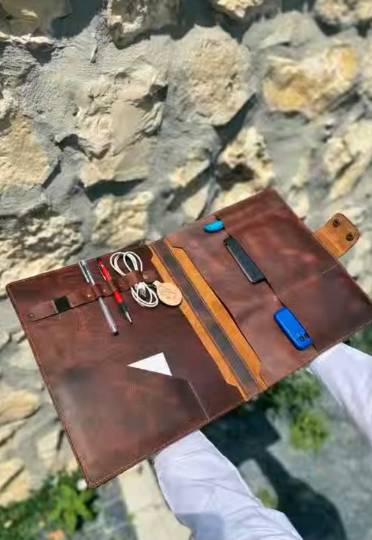 Leather Macbook Organiser
